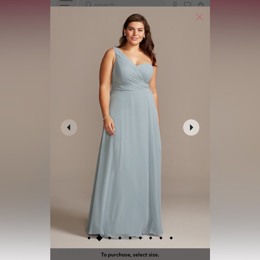 David’s Bridal Bridesmaid Dress- plus size - Picture 3 of 10
